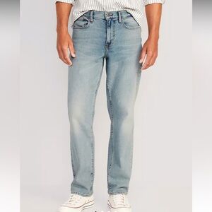 Old Navy Loose Built In Flex Light Wash Mens Jeans Size 32x32